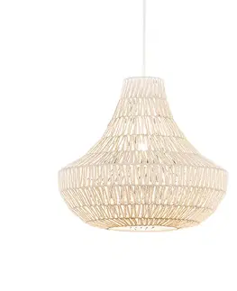Závesné svietidlá Retro závesné svietidlo biele 50 cm - Lina Cono 50