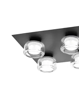 Svietidlá Osram -LED kúpeľňové stropné svietidlo ORBIS FLAME 4xLED/5,5W/230V IP44 čierne 4099854447945