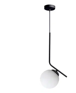 Svietidlá HEXE Luster na lanku FIRA 1xE27/60W/230V čierna 0781