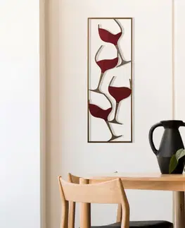 Bytové doplnky a dekorácie Dekoratívny kovový doplnok Wine - 2