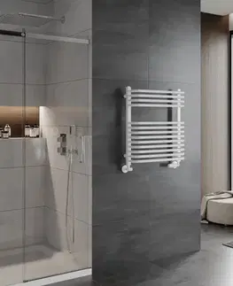 Radiátory do kúpeľne MEXEN - Apollo vykurovací rebrík/radiátor 660 x 550 mm, 384 W, biela W117-0660-550-00-20