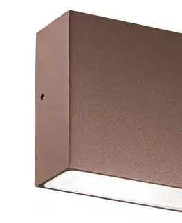Svietidlá Ideal Lux - Vonkajšie nástenné svietidlo TETRIS 1xG9/15W/230V IP44 hnedé 213323