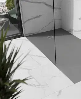 Vane MEXEN - Stone+ sprchová vanička obdĺžniková 200x80, sivý betón 44618020