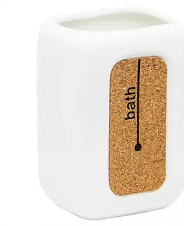 Kúpeľňové doplnky Pohár Corsa biely