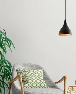 Svietidlá Závesný lustr Berceste - N-1395, čierna
