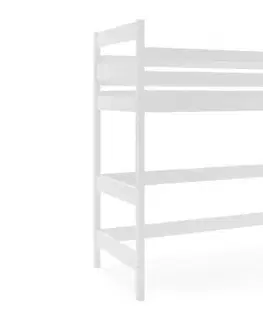 Postele BMS Vyvýšená posteľ ANTRESOLA | biela 90 x 200 cm