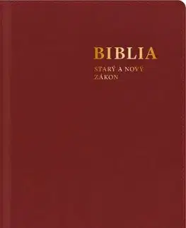 Biblie, biblistika Biblia. Starý a Nový zákon, s mapami (bordová) - stredný formát