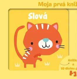 Leporelá, krabičky, puzzle knihy Moja prvá knižka a puzzle: Slová