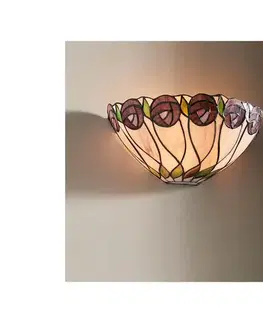 Svietidlá Endon 64178 - Nástenné svietidlo Tiffany HUTCHINSON 1xE14/40W/230V 64178
