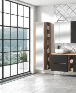 Skrinky do kúpeľne ArtCom Regál do kúpeľne CAPRI Cosmos 810