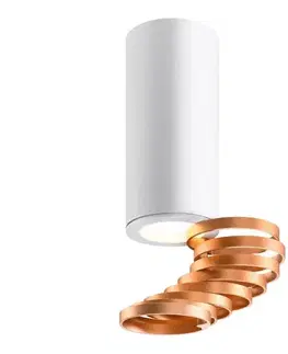 Svietidlá  Bodové svietidlo TUBA 1xGU10/15W/230V biela/meď 2276076