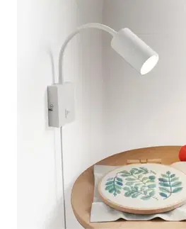 Svietidlá Globo 57911WW - Flexibilná nástenná lampa ROBBY 1xGU10/25W/230V biela 57911WW