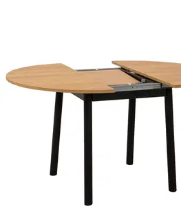 Konferenčné stolíky Jedálenský stôl Oliver Oak Black