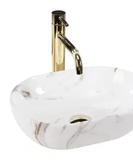 Umývadlá REA - Umývadlo na dosku AMELIA MINI AIAX SHINY REA-U9107