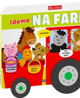 Leporelá, krabičky, puzzle knihy Ideme na farmu - Obrázková školička pre najmenších - Jennie Bradley,Jennie Bradley