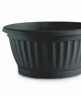 Záhrada Kvetináč Mediteran Lux 20x11h 3,5lt Antracit C910200
