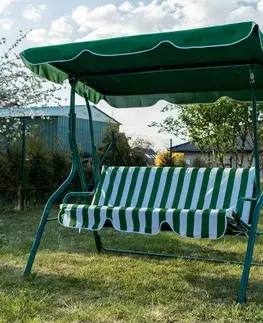 Záhradné hojdačky Happy Green Záhradná hojdačka Stripy II