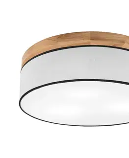 Svietidlá BRILAGI - LED Stropné svietidlo BELLADONNA 3xE27/15W/230V pr. 50 cm biela/dub 8590828609902