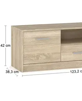 TV stolíky NABBI Tavir TV-1DRW2D tv stolík dub sonoma