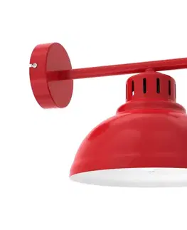 Svietidlá  Nástenná lampa SVEN 1xE27/15W/230V červená 9222