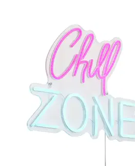 Nástenné osvetlenie Neónové nástenné svietidlo ružové s modrým vrátane LED - Chill Zone