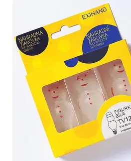 Žiarovky  SADA 3 x Náhradná žiarovka FIGURINE E10/20V/0,1A biela 163600.B