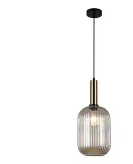 Svietidlá  PND-5588-1L-BRO+AMB - Luster na lanku ANTIOLA 1xE27/40W/230V bronz PND-5588-1L-BRO+AMB