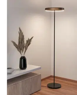 Lampy Eglo 390452 - LED stmievateľná stojacia lampa TRABUCO 2xLED/19W/230V 2200-6500K hnedá 390452
