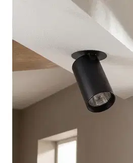 Svietidlá BRILAGI - Podhľadové svietidlo SELE 1xGU10/30W/230V čierne WO-SELE-RD01-BKL-OEM