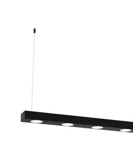 Svietidlá  Luster na lanku ALEXANDER 5xGX53/12W/230V čierna MLP8834