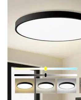 Svietidlá BRILAGI - LED stropné svietidlo POOL LED/180W/230V 3000/4000/6000K priemer 120 cm čierne BRI434