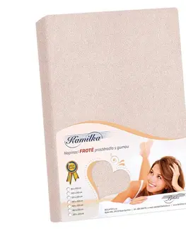 Plachty Bellatex Froté prestieradlo Kamilka púdrová ružová, 180 x 200 cm, 180 x 200 cm