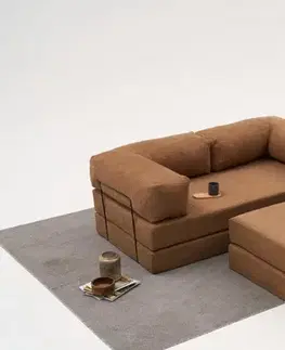 Sedacie súpravy Rohová sedacia súprava / Rohová pohovka Comfort Mini - Brown