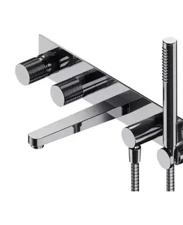 Kúpeľňové batérie OMNIRES - CONTOUR vaňová batéria 5-otvorová podomietková chróm /CR/ CT8037/1CR