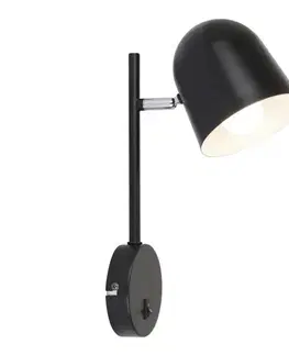 Svietidlá Rabalux 5242 - Nástenné svietidlo EGON 1xE14/40W/230V čierna 5242