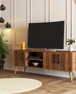 Konferenčné stolíky Televízny stolík Exxen Walnut