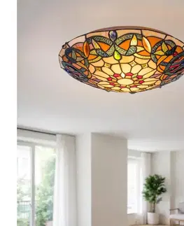 Svietidlá BRILAGI - Tiffany vitrážové stropné svietidlo LUISA 2xE27/60W/230V priemer 40 cm 63072