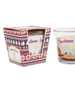 Vianočné dekorácie Arome Vonná sviečka v skle Christmas Times, 120 g