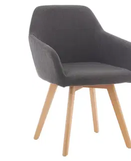 Kreslá KONDELA Clorin 2 New kreslo tmavosivá / buk