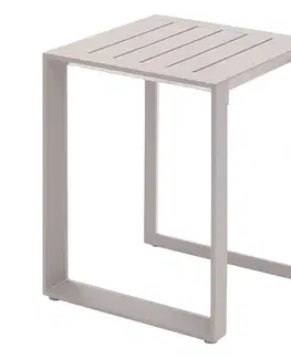 Stolčeky Hliníkový odkladací stolík MADRID (cappuccino)