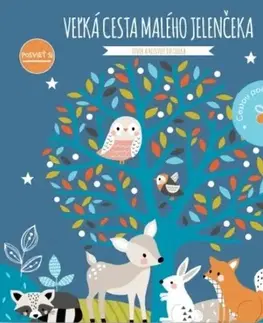 Leporelá, krabičky, puzzle knihy Posvieť si - Veľká cesta malého jelenčeka
