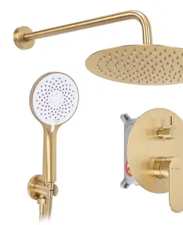 Sprchy a sprchové panely REA - Podomietková sprchová sada Drop Brush Copper + BOX REA-P9671