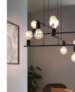 Svietidlá Eglo 98909 - Luster na lanku MEZZANA 8xE27/40W/230V 98909
