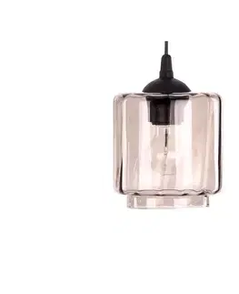 Lampy  Náhradné sklo pre luster POBO E27, priemer 15 cm, dymovo-béžové 7399