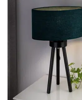 Lampy  - Stolná lampa OVAL 1xE27/15W/230V pr. 30 cm zelená 603560