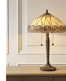 Lampy Endon 112184 - Stolová lampa Tiffany HUTCHINSON 2xE27/10W/230V pr. 40 cm 112184