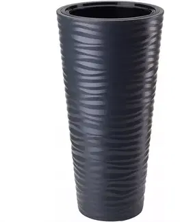Záhrada Sahara Dunes Slim okrúhly 30 cm (s vložkou) antracit