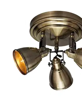 Svietidlá Markslöjd 104050 - Bodové svietidlo FJÄLLBACKA 3xE14/40W/230V mosadz 104050