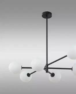 Lampy do obývačky Luster Sarius Black 4732 LW6