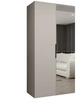Šatníkové skrine Skriňa Marbella II 100 kašmír/čierna